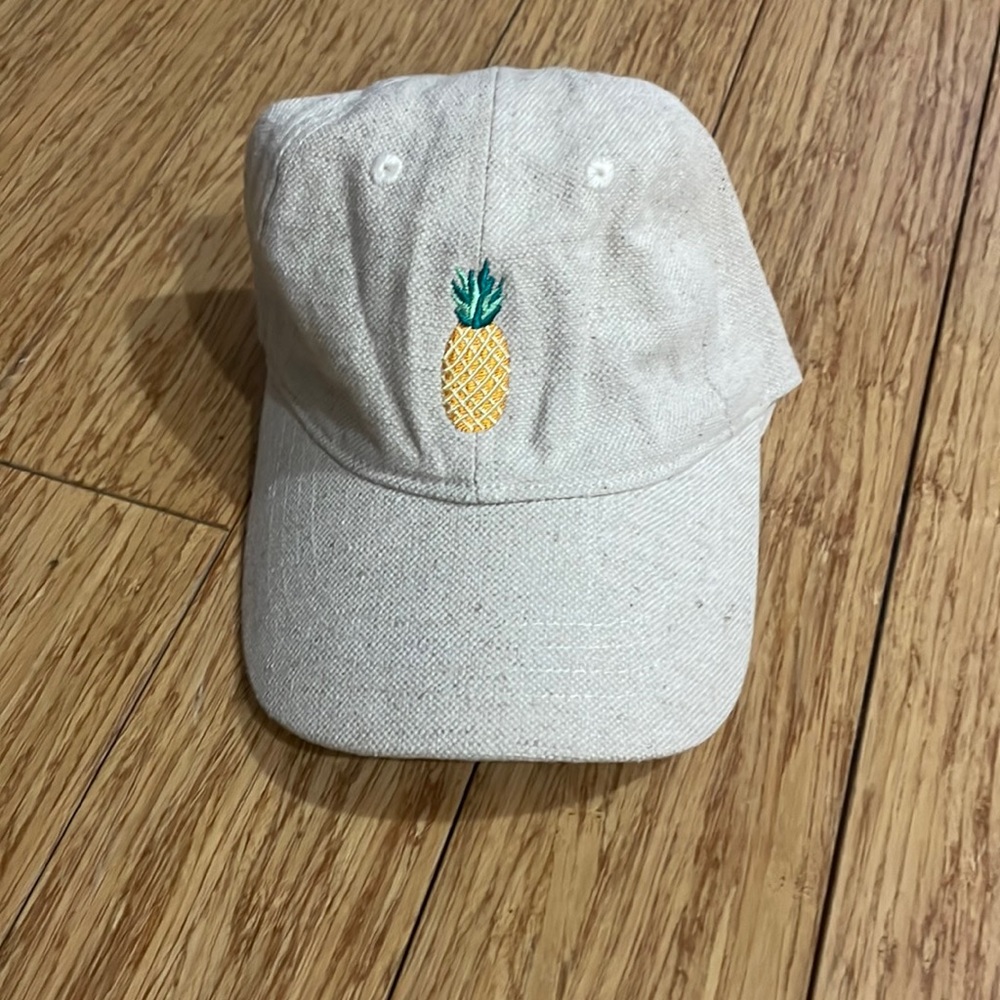 NWOT Pineapple Baseball Canvas Cap